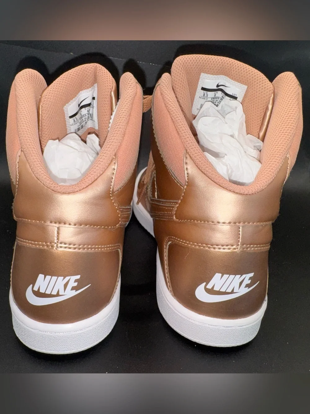 Nike Force High Metallic Bronze/Copper High-Top Sneakers – women’s 8.5